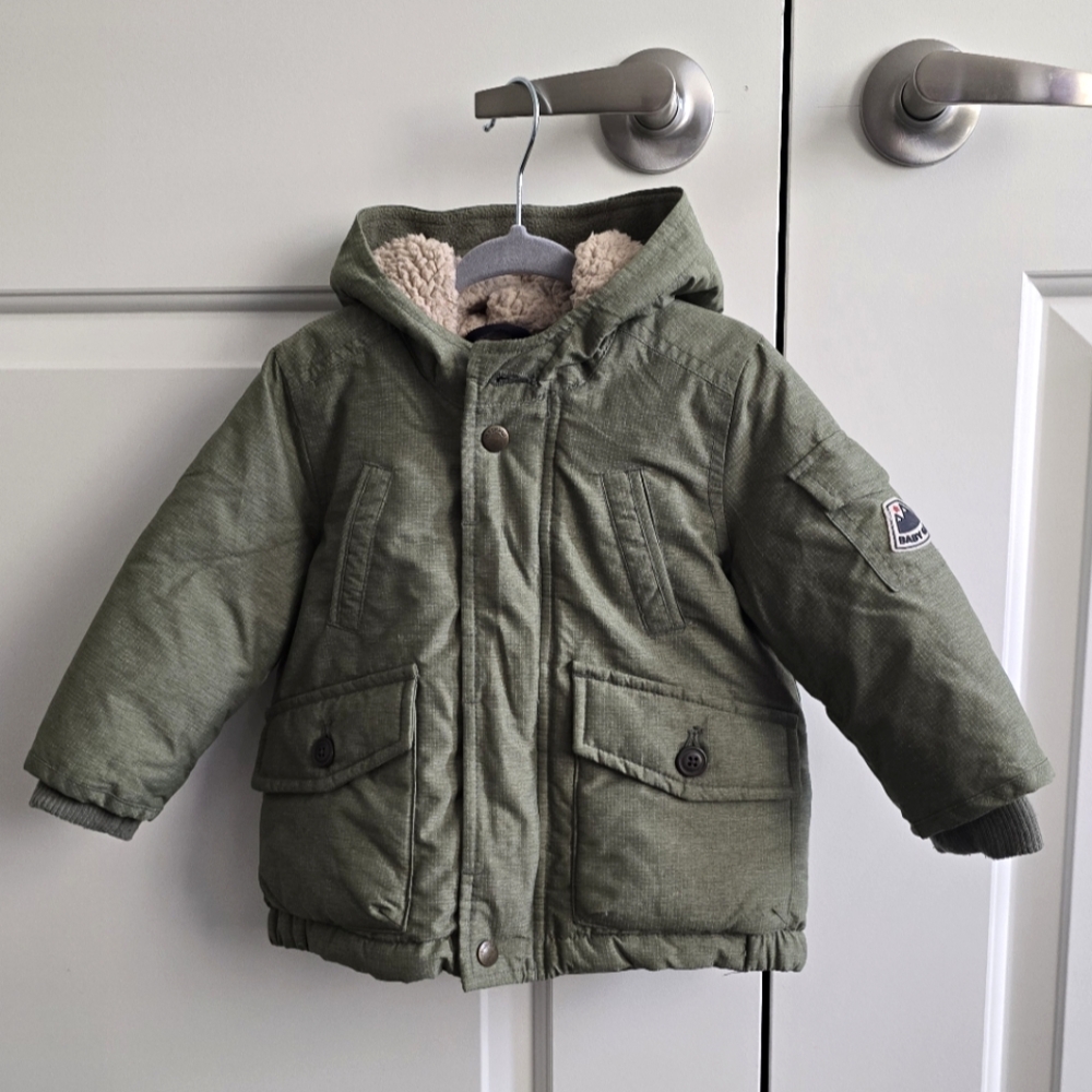 Baby GAP Olive Green Winter Coat 18-24M
